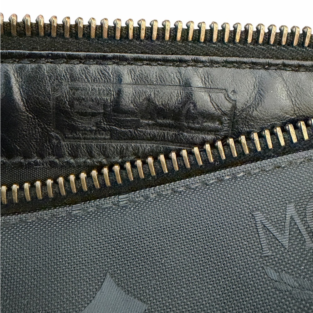 Vintage MCM Mini Nylon Boston Bag Black Visetos Made in Germany (A522) - Picture 6 of 9